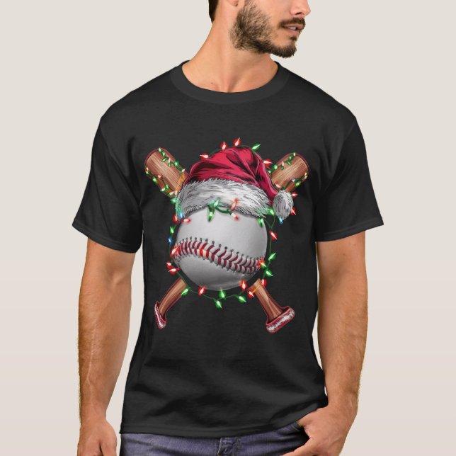 Camiseta Navidades Béisbol Santa Sports Navidad (Anverso)