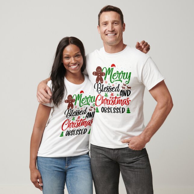 Camiseta Navidades bendecidos por la mora obsesionados con  (Unisexo)