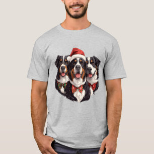 Camiseta Navidades Bernese Mountain Dogs
