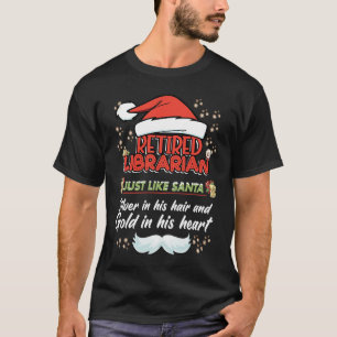Camiseta Navidades bibliotecarios jubilados por abuelo bibl