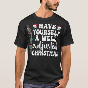 Camiseta Navidades bien ajustados Quiropráctico Santa Chiro