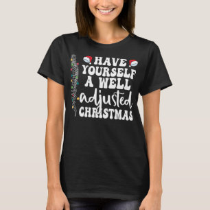Camiseta Navidades bien ajustados Quiropráctico Santa Chiro