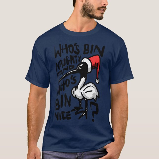 Camiseta Navidades Bin Chicken T Shirt Australian Bin Chick (Anverso)