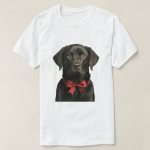 Camiseta Navidades Black Lab Holiday Dog