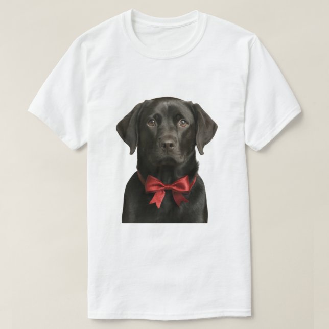 Camiseta Navidades Black Lab Holiday Dog (Diseño del anverso)