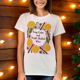 Camiseta Navidades blanco picante de vino