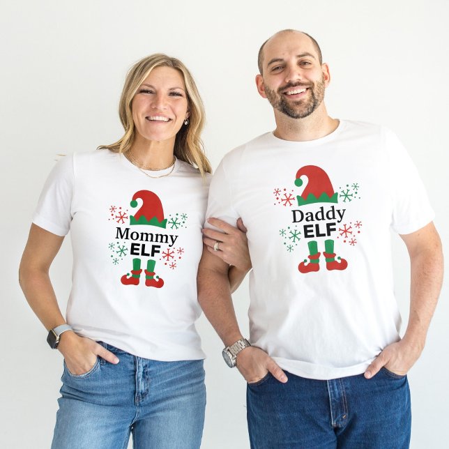 Camiseta Navidades blancos de Daddy Elf Men (Subido por el creador)