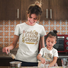 Camiseta Navidades blancos de utensilios de cocina de crema