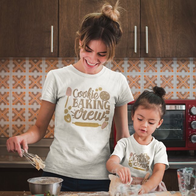 Camiseta Navidades blancos de utensilios de cocina de crema (Subido por el creador)