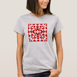 Camiseta Navidades blancos rojos festivos arte de la cualid