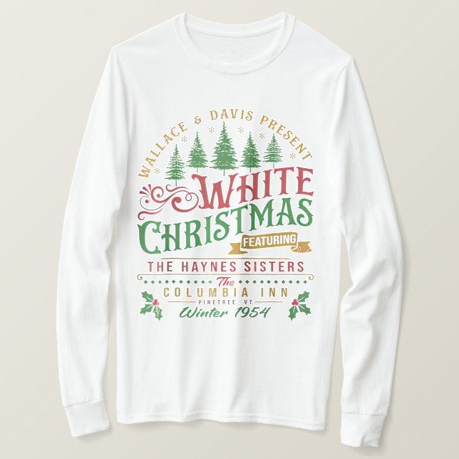 Camiseta Navidades Blancos Wallace Y Davis Haynes Sister (Anverso del diseño)