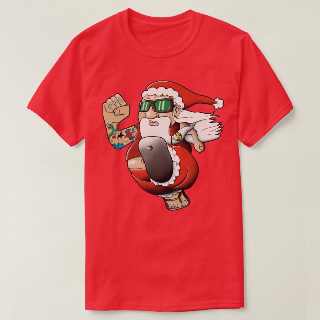 Camiseta Navidades Bogan Santa (Diseño del anverso)
