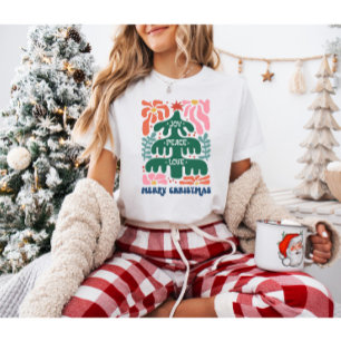 Camiseta Navidades Boho Alegran la Paz Amor