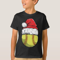 Navidades Bola de Softbol Santa Hat Xmas Catcher P