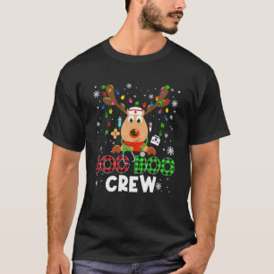 Camiseta Navidades Boo Boo Crew Reindee Enfermera De Búfalo