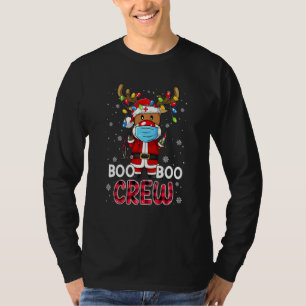 Camiseta Navidades Boo Boo Crew Reindee Enfermera Leopard P