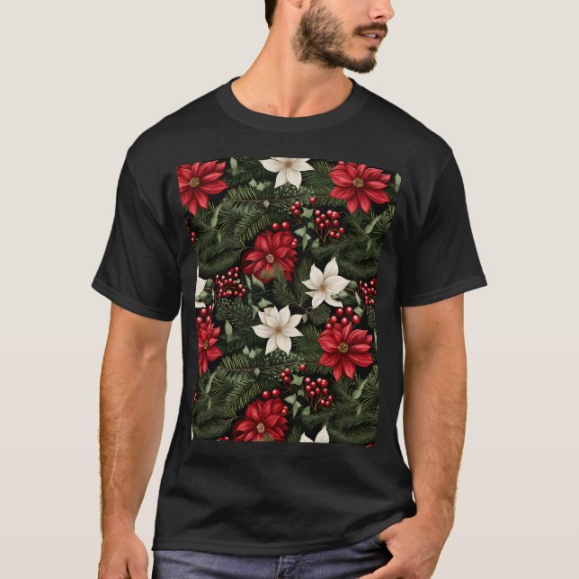 Camiseta Navidades botánicos (Anverso)