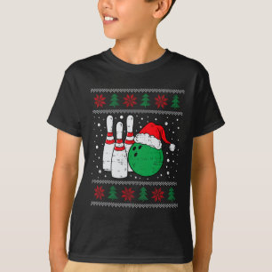Camiseta Navidades Bowling Gorra Santa Bowler Nochebuena fe