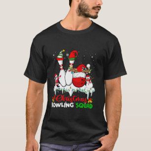 Camiseta Navidades Bowling Squad Dabbing Santa Elf Bowling
