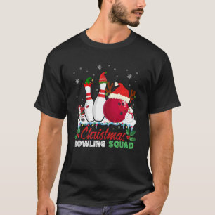 Camiseta Navidades Bowling Squad Snowman Santa Dabbing