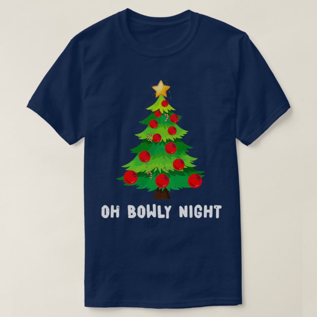 Camiseta Navidades Bowling Xmas Tree Sport T (Diseño del anverso)