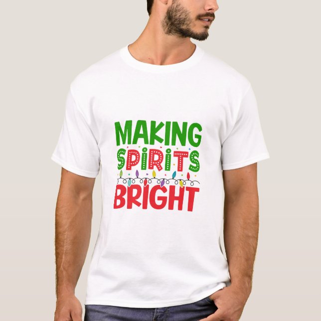 Camiseta Navidades brillantes Familia Espiritual (Anverso)