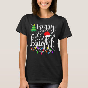Camiseta Navidades Brillantes Y Cerebros Iluminan La Christ