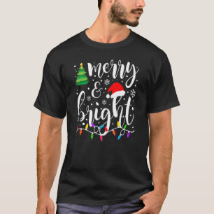 Camiseta Navidades Brillantes Y Cerebros Iluminan La Christ