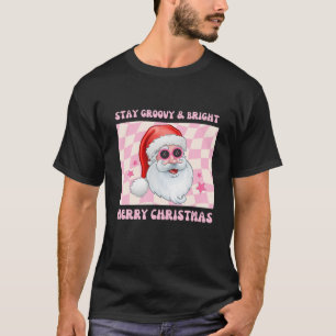 Camiseta Navidades brillantes y retro Stay Groovy adoran Sa