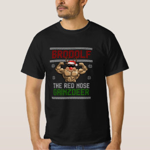 Camiseta Navidades Brodolf: Deporte de fitness para renos
