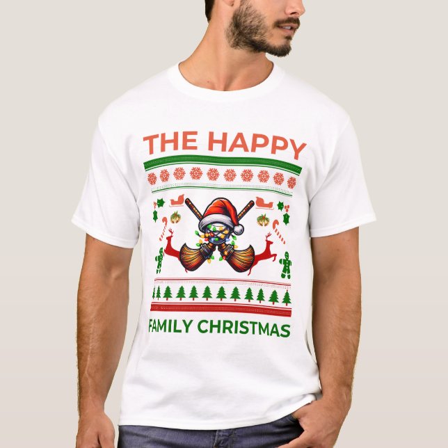 Camiseta Navidades Broomball Gorra Xmas (Anverso)