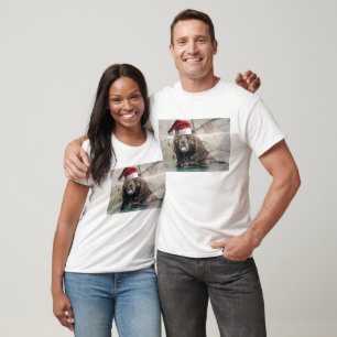 Camiseta Navidades Brown Grizzly Bear