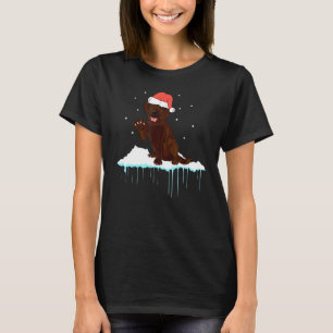 Camiseta Navidades Brown Labrador X-Mas Perro - Feliz Navid