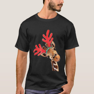 Camiseta Navidades Buen Momento Giraffe Fiesta Animal
