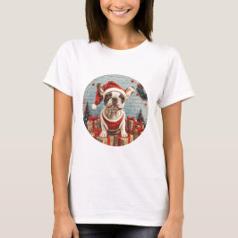 Camiseta Navidades Bulldog francés Santa Dog