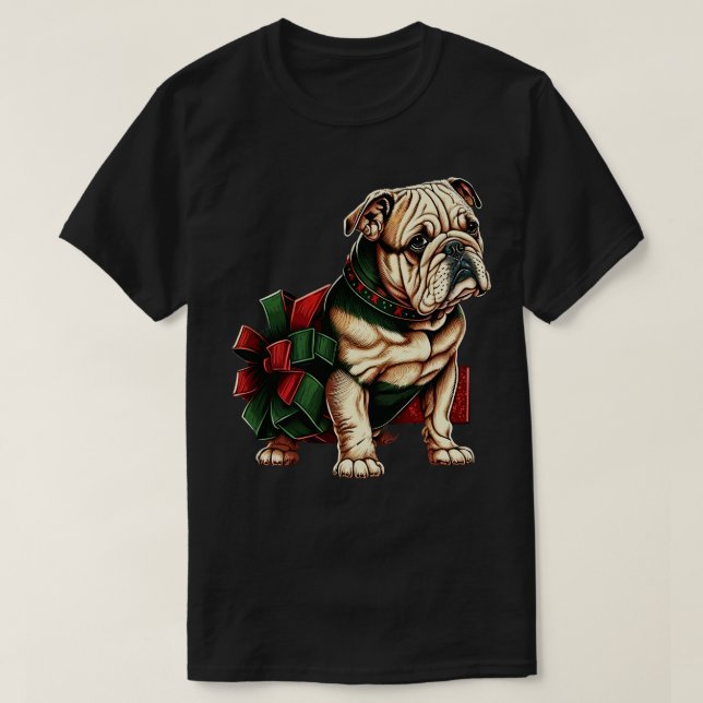 CAMISETA NAVIDADES BULLDOGES 2 (Diseño del anverso)