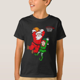 Camiseta Navidades Bysketbyll Santa Claus Slam Dunk Elf Fun