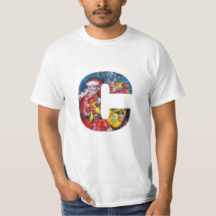 CAMISETA NAVIDADES C CARTA / SANTA CON GIFTS MONOGRAM