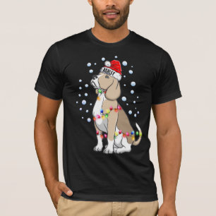 Camiseta Navidades Cachorro Beagle Ligero
