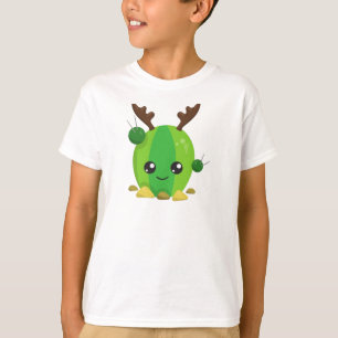 Camiseta Navidades Cactus, Cactus Cute, Antlers, Holiday