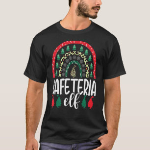 Camiseta Navidades Cafetería Elf Lunch Lady Escuela Profeso