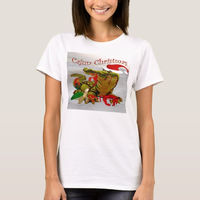 Camiseta navidades cajun de santas (Anverso)