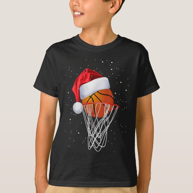 Camiseta Navidades Camisas de Baloncesto de Santa Nieve (Anverso)