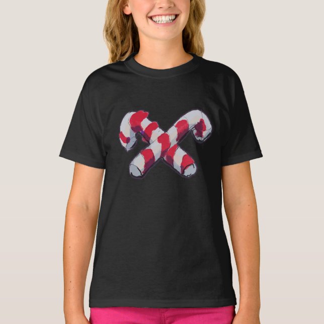 Camiseta Navidades Candy Cane (Anverso)