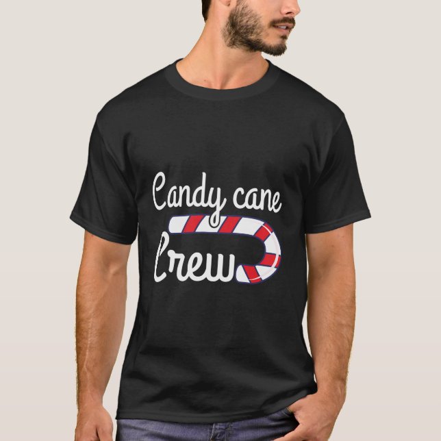 Camiseta Navidades Candy Cane Crew Family Xmas Matando (Anverso)