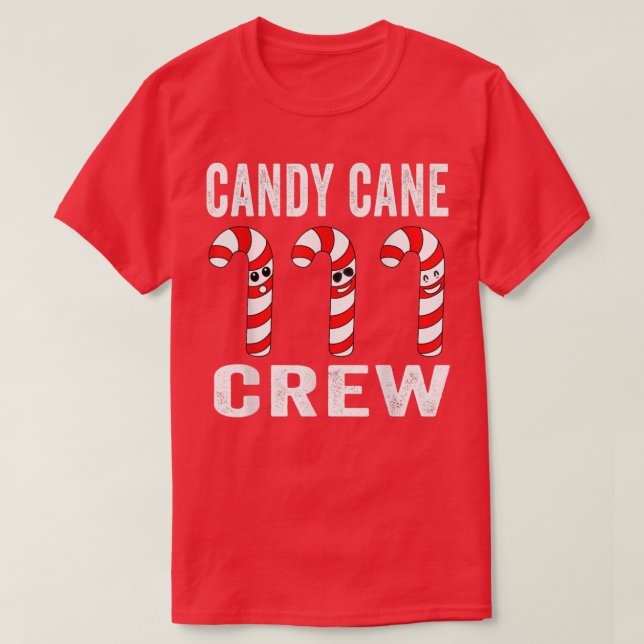 Camiseta Navidades Candy Cane Crew Funny Navidades Candy Ca (Diseño del anverso)