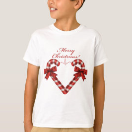Camiseta Navidades Candy Cane Heart Ekg Strip Personalizado