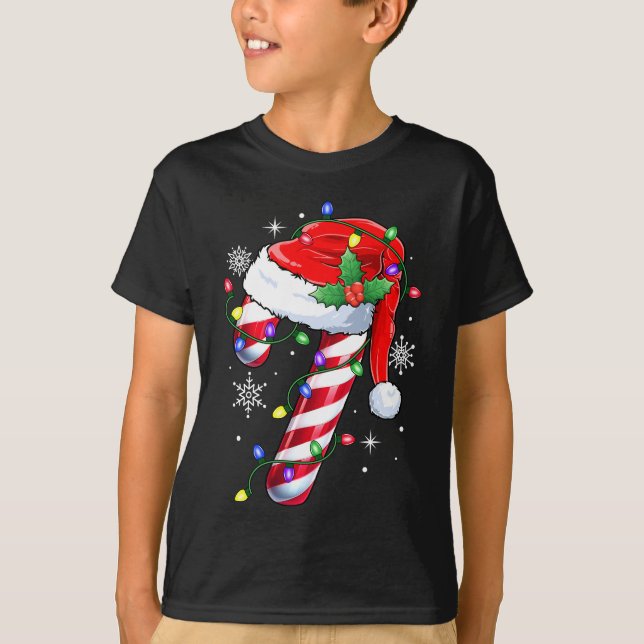 Camiseta Navidades Candy Cane Santa Xmas (Anverso)