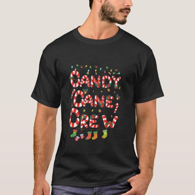 Camiseta Navidades Candy Cane Santa Xmas Niños Pequeños Jóv (Anverso)