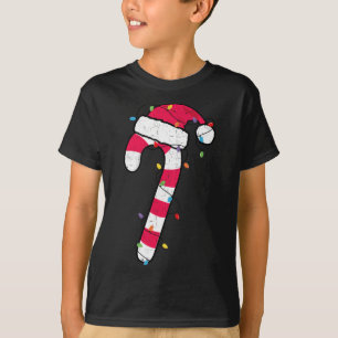 Camiseta Navidades Candy Cane Santa Xmas Niños Pequeños Jóv
